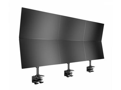 Monitor armen voor 6 schermen