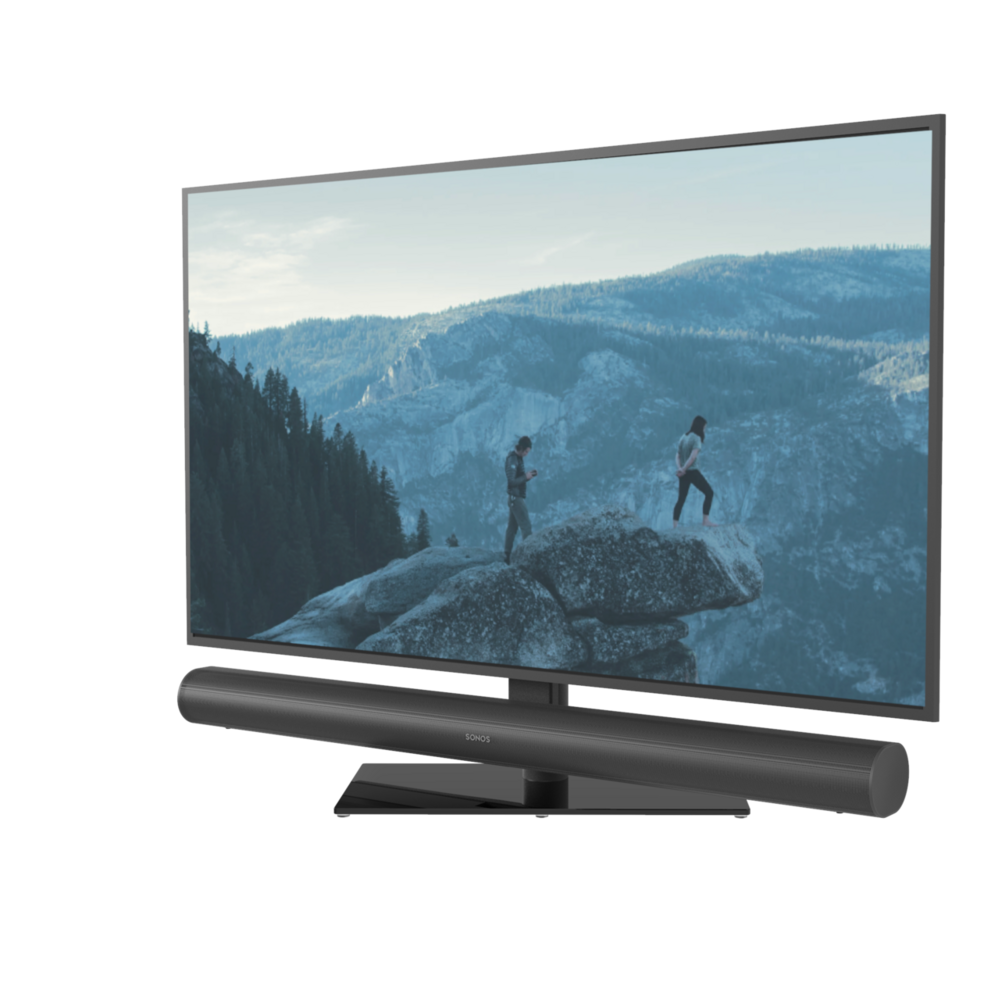 Cavus draaibare TV tafelstandaard met Sonos ARC frame
