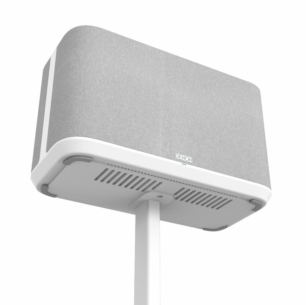 Witte vloerstandaard voor Denon Home 350 detail