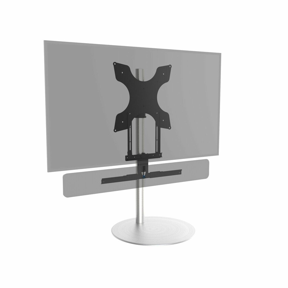 VOORBEELD Frame voor Bluesound Pulse Soundbar+ en Bluesound Pulse Soundbar 2i op TV vloerstandaard
