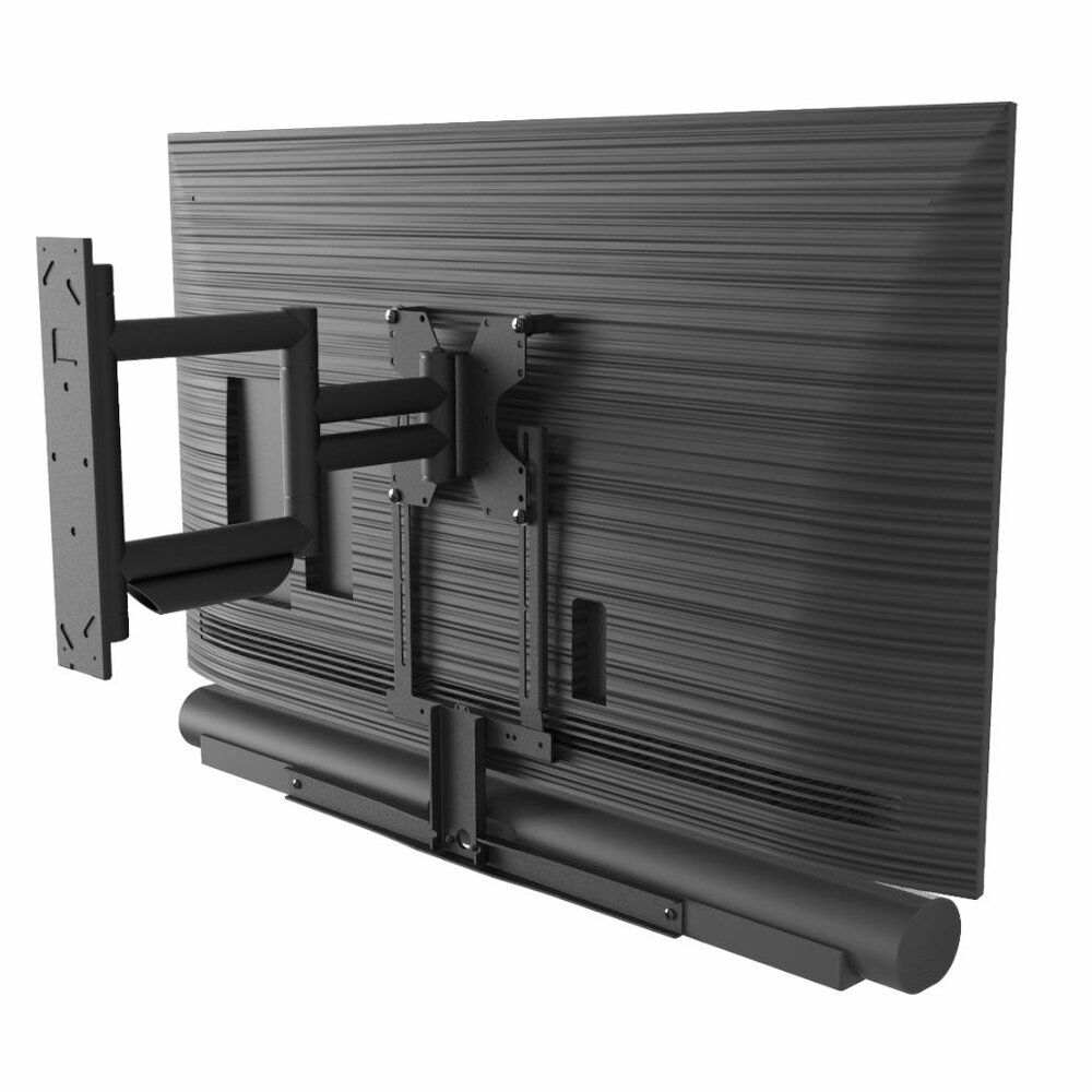 Frame voor zwarte Sonos ARC  voorbeeld draaibaar achterkant
