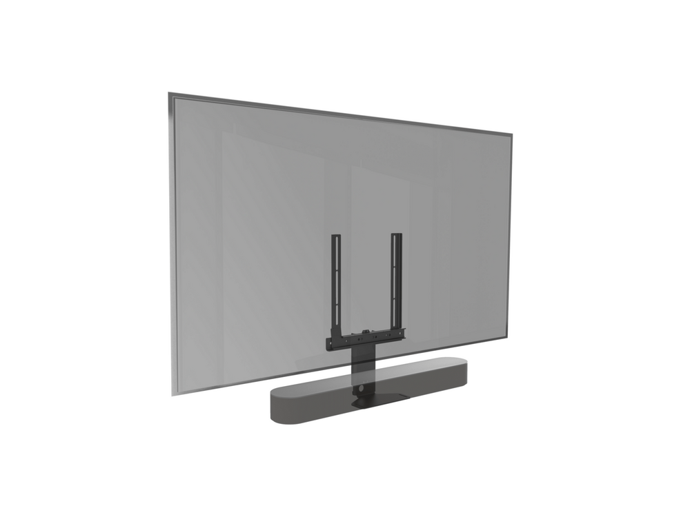 Frame voor zwarte Sonos Beam zijzicht doorschijnend