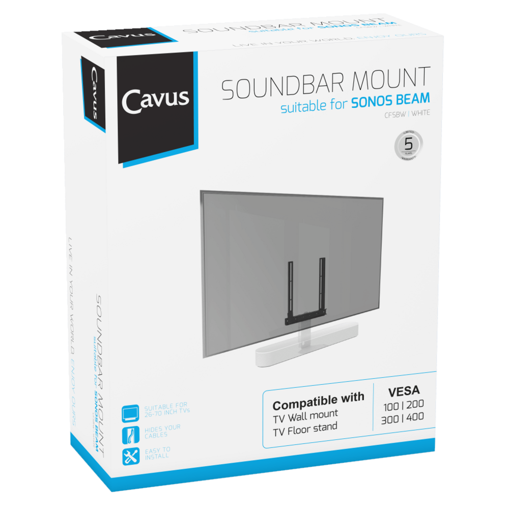 Frame voor witte Sonos Beam - verpakking