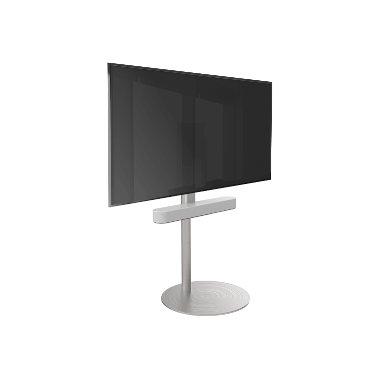 Frame voor witte Sonos Beam - voorbeeld op tv vloerstandaard