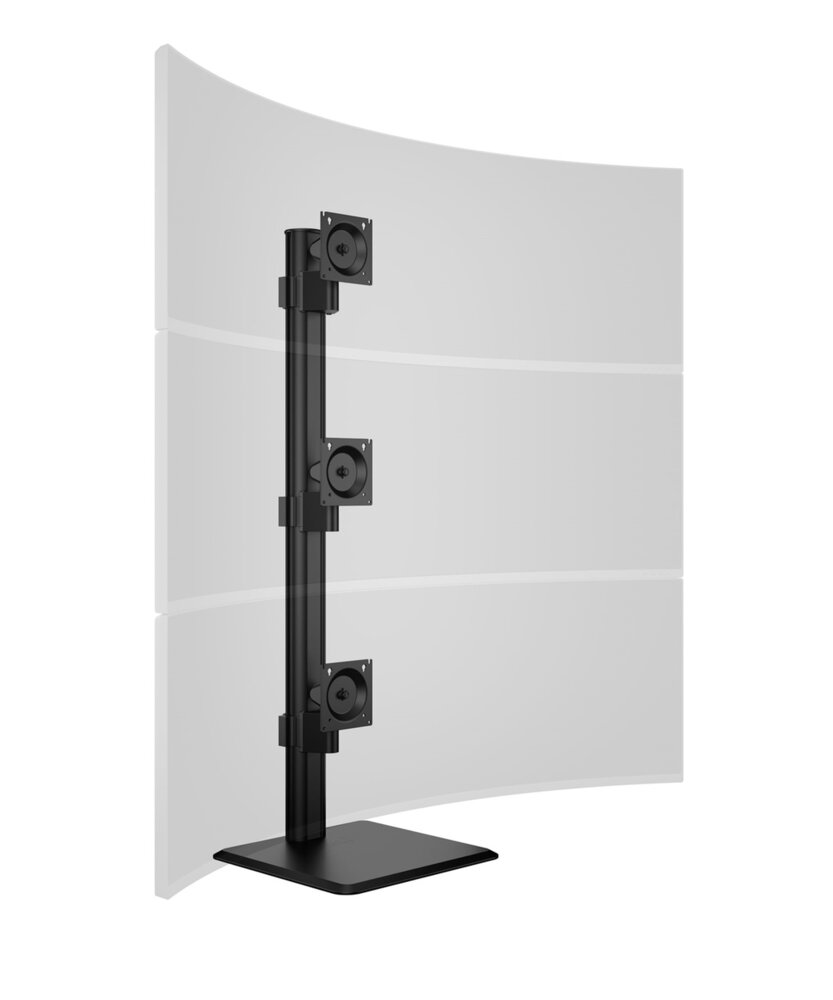 Multibrackets Monitorsteun - VESA Tablestand HD Triple Vertical Widescreen 32-50&#039;&#039;