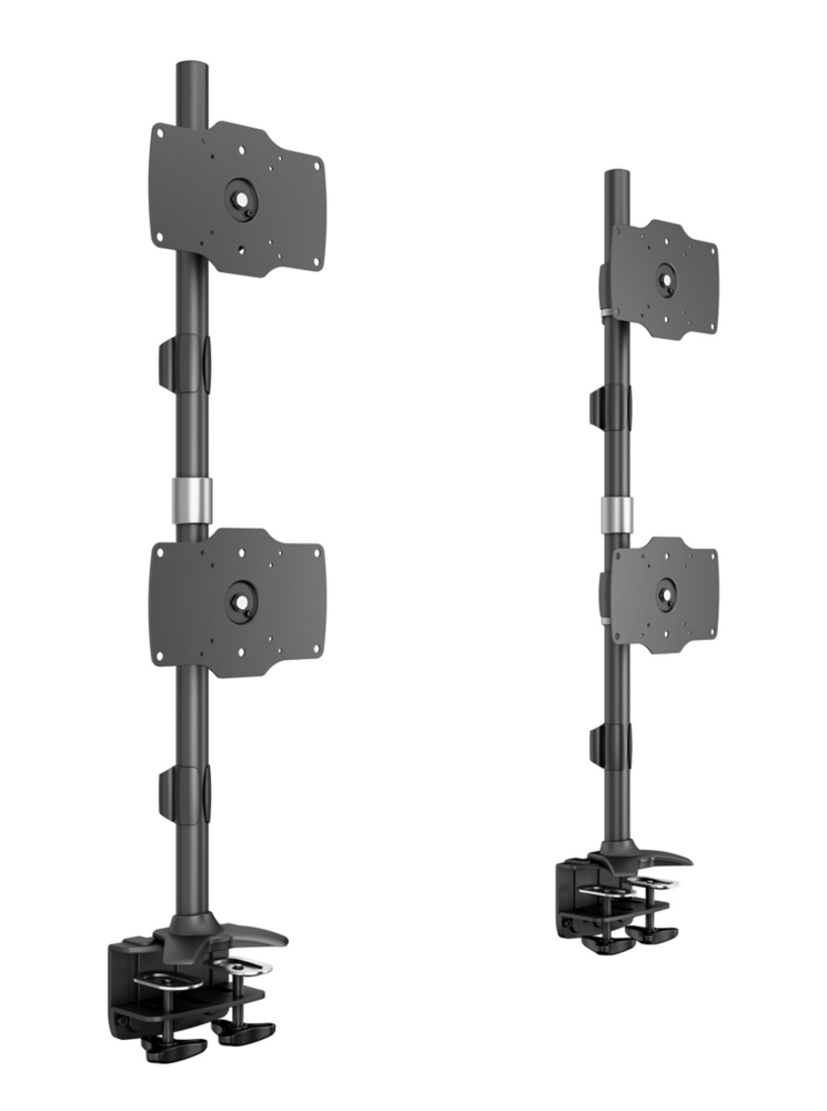 Multibrackets Monitorsteun - VESA Desktopmount Quad Vertical Desk Clamp 24-32&#039;&#039;