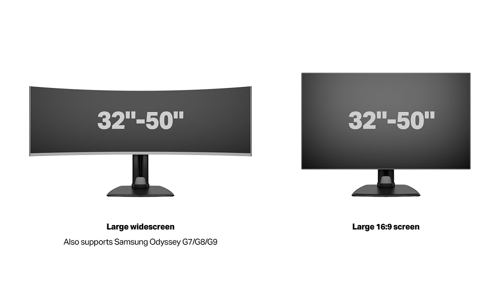 Multibrackets Monitorsteun - VESA Tablestand HD Single Vertical Widescreen 32-50&#039;&#039;