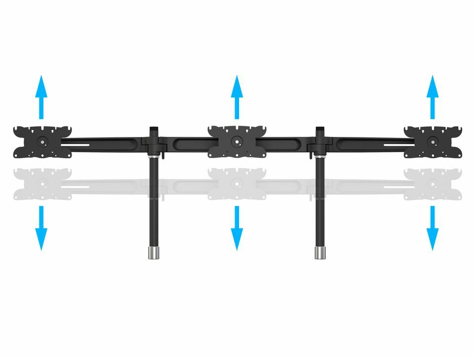 Multibrackets Uitbreidingsset voor VESA Desktopmount Triple Stand