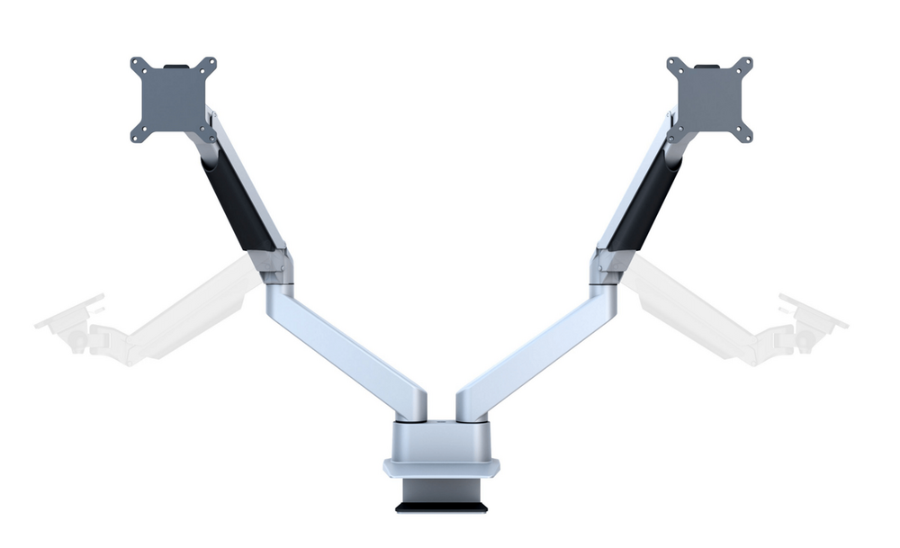 Multibrackets Monitorsteun - VESA Gas Lift Arm Dual Side by Side [zilver]
