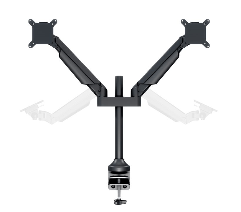 Multibrackets Monitorsteun - VESA Gas Lift Arm Dual HD [zwart]