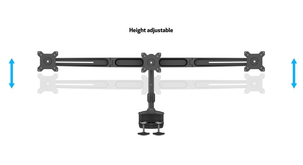 Multibrackets Monitorsteun - VESA Desktop Clamp Triple Desk