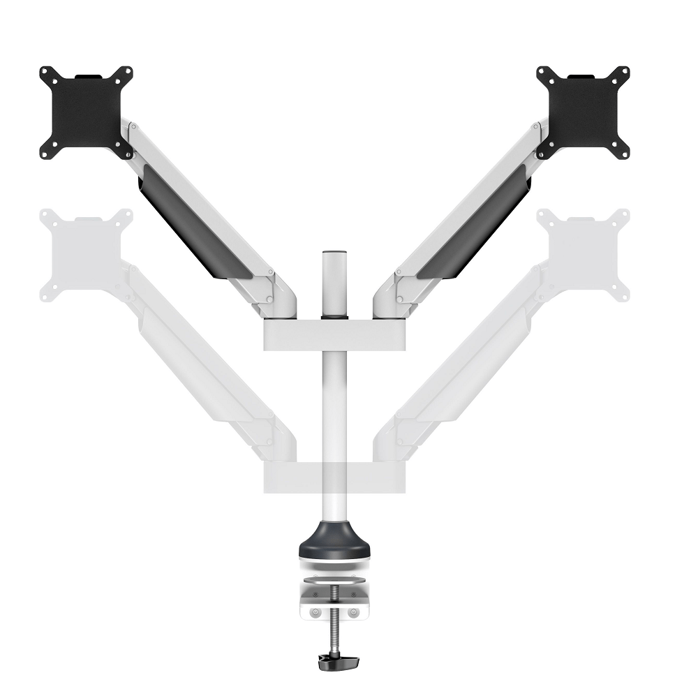 Multibrackets Monitorsteun - VESA Gas Lift Arm Dual [wit]