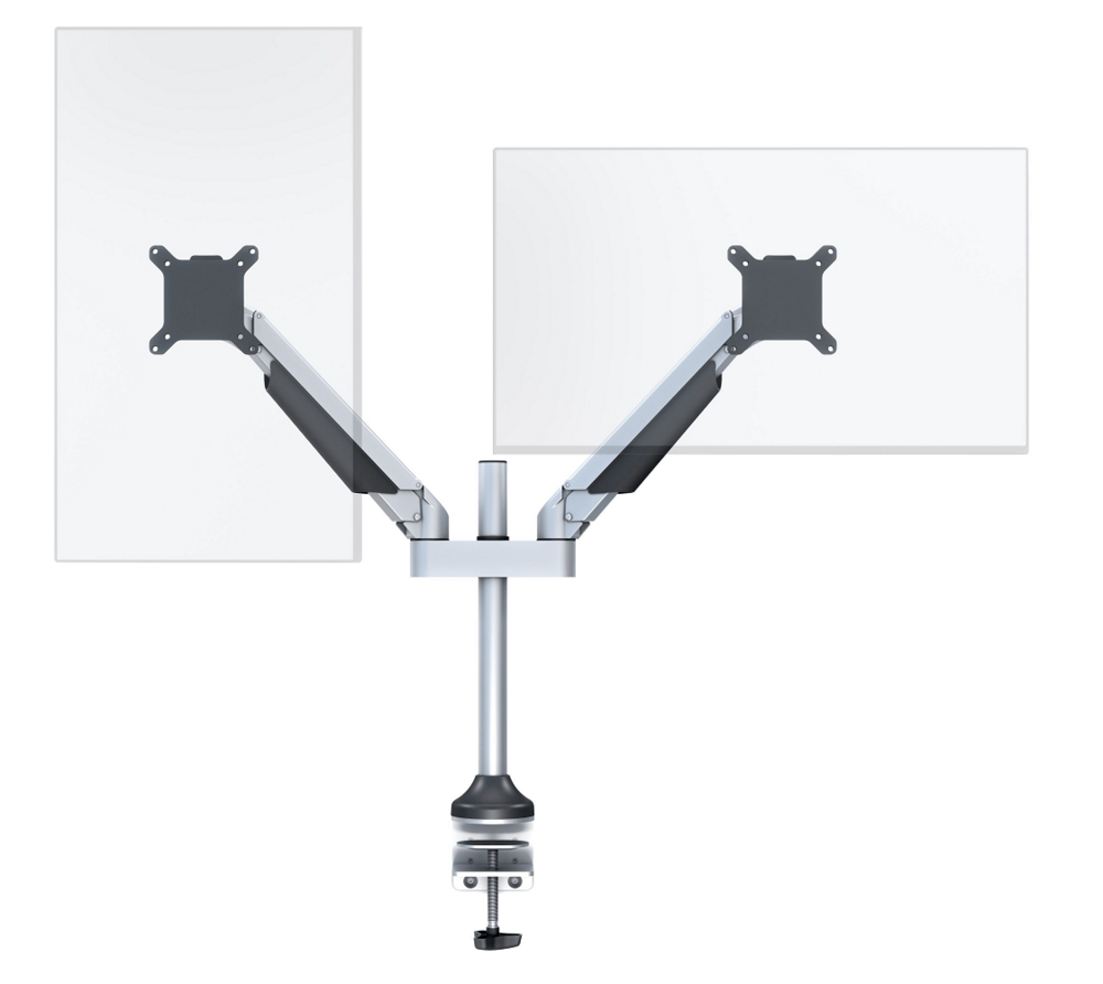 Multibrackets Monitorsteun - VESA Gas Lift Arm Dual [zilver]