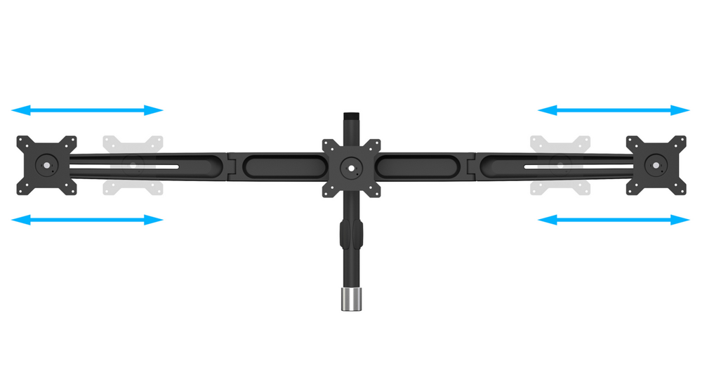 Multibrackets Uitbreidingset voor Desktopmount Triple Stand