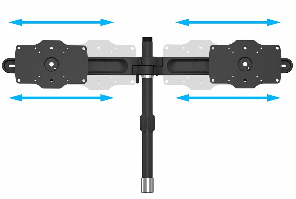 Multibrackets Uitbreidingsset voor VESA Desktopmount Dual Stand