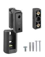 Zwarte muursteun voor Bluesound Pulse Flex