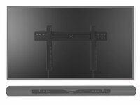 CC-WMF204-CMSARCB Cavus vaste muursteun voor 37 - 70 Inch TV en zwarte Sonos ARC doorschijnend
