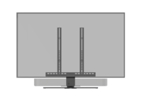 Cavus draaibare TV tafelstandaard met Sonos Beam frame Medium