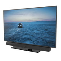Cavus draaibare TV tafelstandaard met Denon DHT-S516H frame