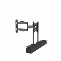 Cavus draaibare muursteun voor 32 - 55 Inch TV en universele soundbar (keyhole / schroefdraad) soundbar