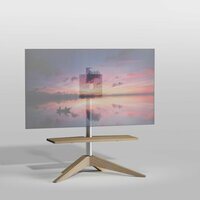 Cavus vloerstandaard CROSS eiken 100 cm RVS sfeer