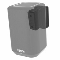 Zwarte muursteun voor Denon Home 150 doorzichtig