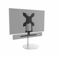 VOORBEELD Frame voor Bluesound Pulse Soundbar+ en Bluesound Pulse Soundbar 2i op TV vloerstandaard