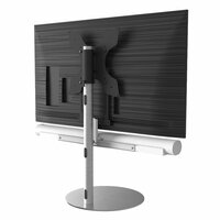 Frame voor witte Sonos ARC op TV vloerstandaard achterzijde