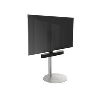 Frame voor zwarte Sonos Beam voorbeeld op vloerstandaard