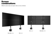 Multibrackets Monitorsteun - VESA Desktopmount Quad Vertical Desk Clamp 24-32&#039;&#039;