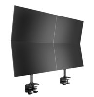 Multibrackets Monitorsteun - VESA Desktopmount Quad Vertical Desk Clamp 24-32&#039;&#039;