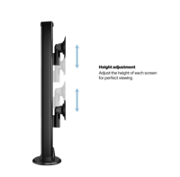 Multibrackets Monitorsteun - VESA Grommet Base HD Dual Vertical Widescreen 32-50&#039;&#039;