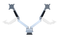 Multibrackets Monitorsteun - VESA Gas Lift Arm Dual Side by Side [zilver]