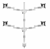 Multibrackets Monitorsteun - VESA Deskmount Officeline Quad [wit]