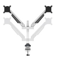 Multibrackets Monitorsteun - VESA Gas Lift Arm Dual [wit]
