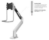 Multibrackets Monitorsteun - VESA Gas Lift Arm Single met hendel  [zilver]