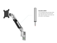 Multibrackets Monitorsteun - VESA Gas Lift Arm Wall Basic [wit]
