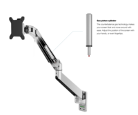 Multibrackets Monitorsteun - VESA Gas Lift Arm Wall Single [zilver]