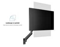 Multibrackets Monitorsteun - VESA Gas Lift Arm Wall Single [zwart]