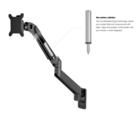 Multibrackets Monitorsteun - VESA Gas Lift Arm Wall Single [zwart]