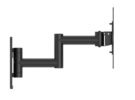 Cavus WMV2050 zwarte muursteun voor 26 - 37 inch TV zijn aanzicht