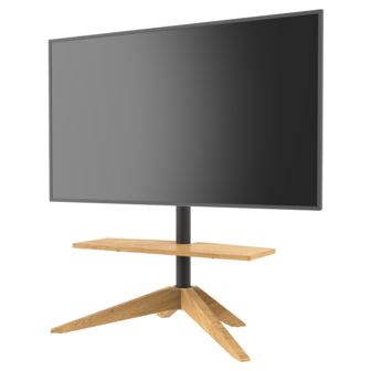 Cavus vloerstandaard CROSS eiken 120cm VESA 400x400