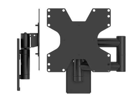 Cavus WMV2050 zwarte muursteun voor 26 - 37 inch TV ingeklapt