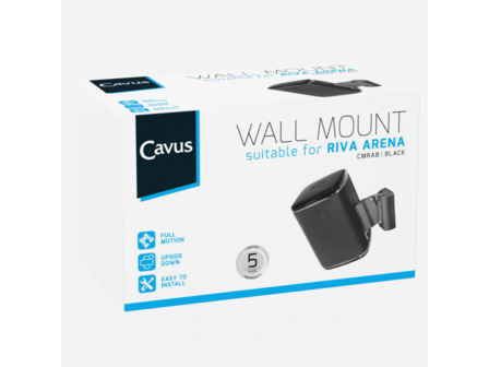 Verpaking Cavus zwarte muursteun voor Denon Riva Arena speaker