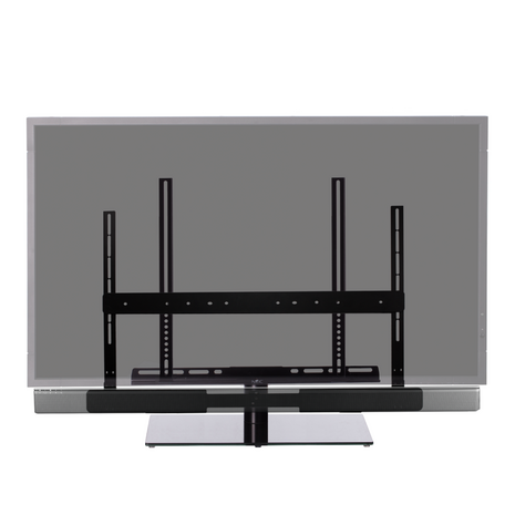 Cavus draaibare TV tafelstandaard met Bose SoundTouch 300 / 700 frame - Totaalbeeld