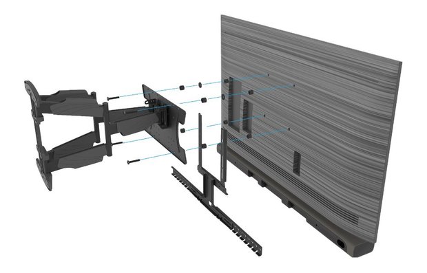 Cavus draaibare muursteun voor 37 - 65 Inch TV en Citation Bar