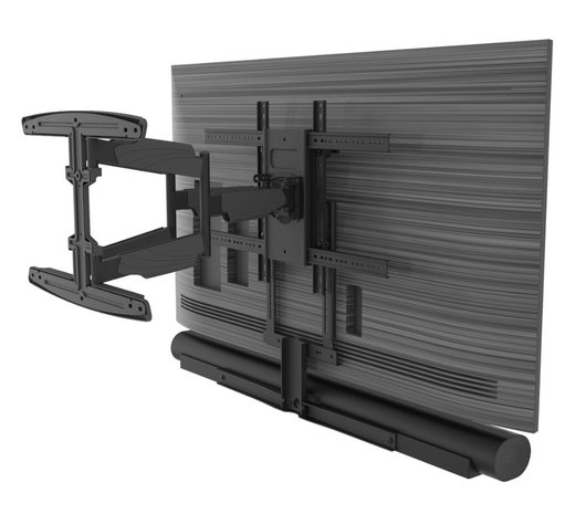 Cavus draaibare muursteun met zwart frame voor Sonos ARC frame