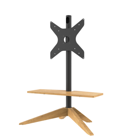 Cavus vloerstandaard CROSS eiken 120cm VESA 400x400