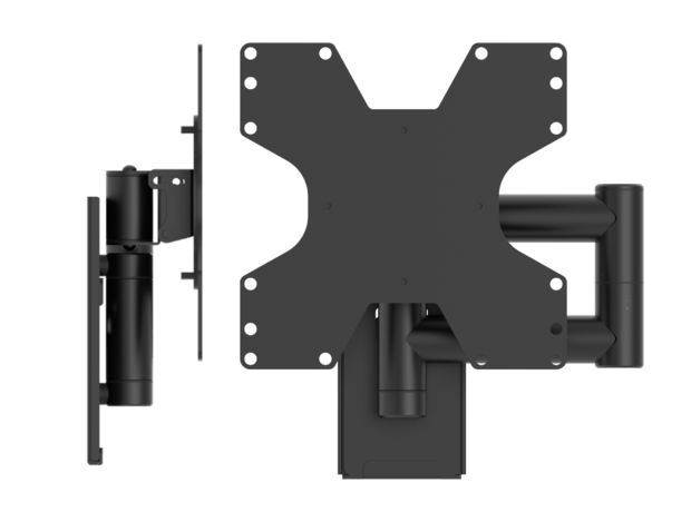 Cavus WMV2050 zwarte muursteun voor 26 - 37 inch TV ingeklapt