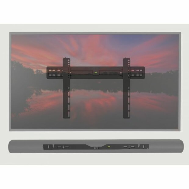 CC-WMF204-CMSARCB Cavus vaste muursteun voor 37 - 70 Inch TV en zwarte Sonos ARC